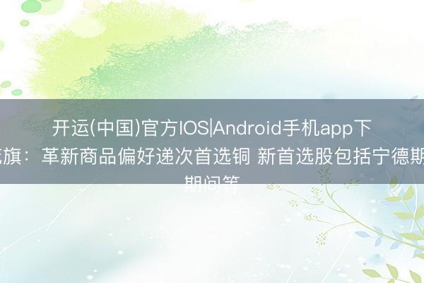 开运(中国)官方IOS|Android手机app下载 花旗：革新商品偏好递次首选铜 新首选股包括宁德期间等