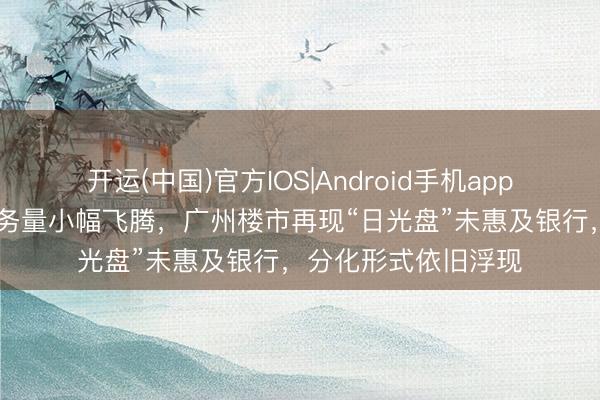 开运(中国)官方IOS|Android手机app下载 仅部分支行业务量小幅飞腾，广州楼市再现“日光盘”未惠及银行，分化形式依旧浮现
