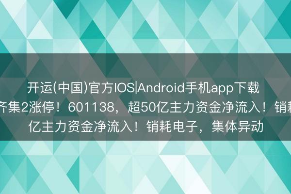 开运(中国)官方IOS|Android手机app下载 603052  ，强势齐集2涨停！601138，超50亿主力资金净流入！销耗电子，集体异动