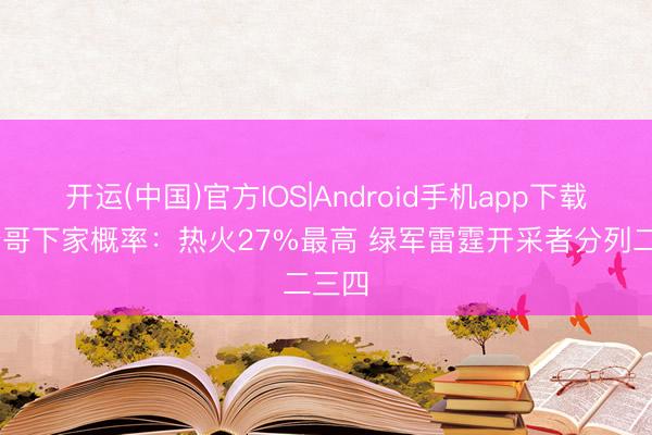 开运(中国)官方IOS|Android手机app下载 字母哥下家概率：热火27%最高 绿军雷霆开采者分列二三四